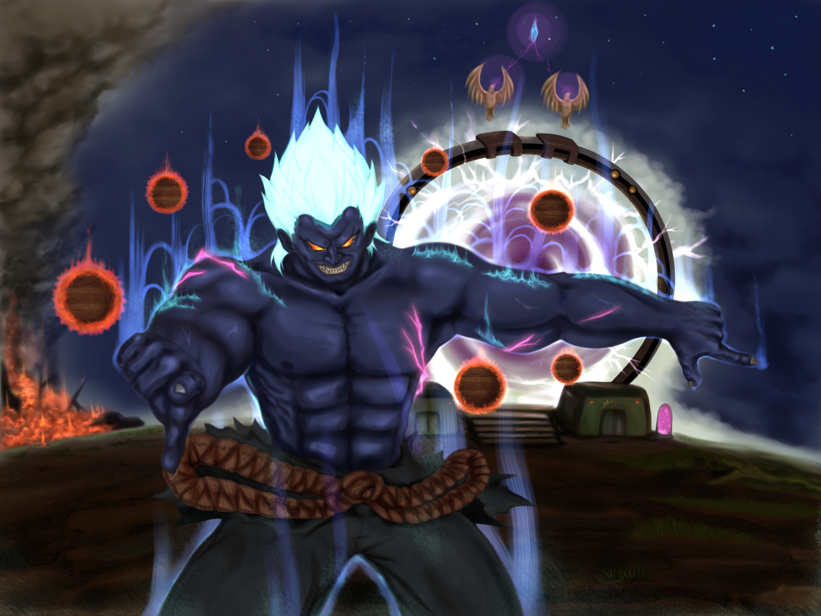 Oni Akuma SSF4 by rgm501 on DeviantArt