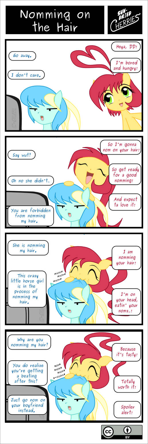 SDC - Nomming on the Hair by C-quel