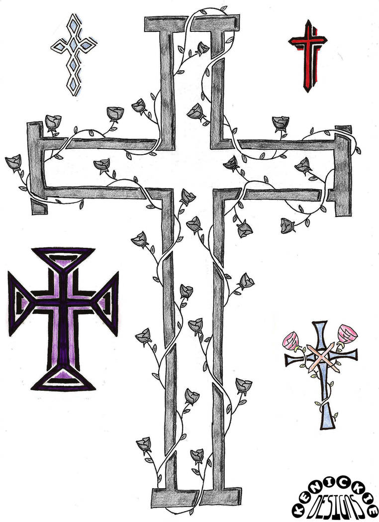Tattoo Flash Crosses by kenickie1984 on DeviantArt