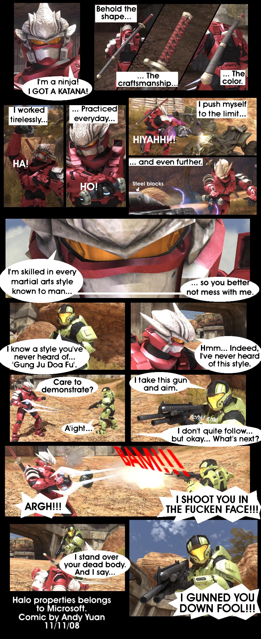 Halo Ninja comic