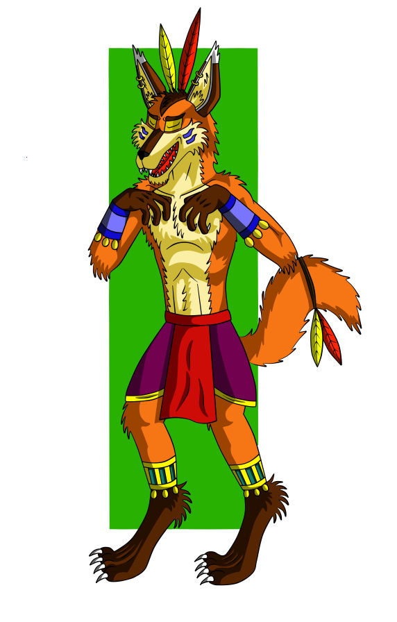 Huehuecoyotl Aztec by Cole-Red-Fox on DeviantArt