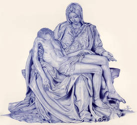 Pieta - ballpoint pen