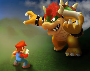 Mario vs Bowser