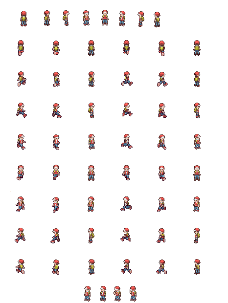 Custom Ranter Sprites Trainer Red style pokemon ranger sprites ow by DarkwarePX on DeviantArt