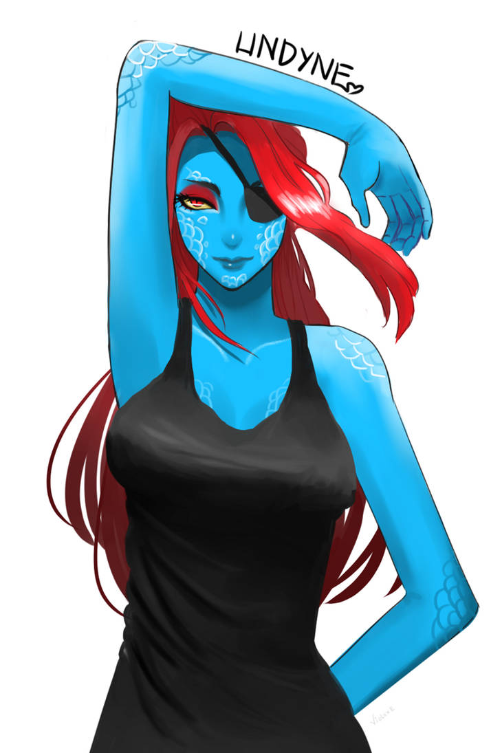 Undertale Undyne в Нижнем белье