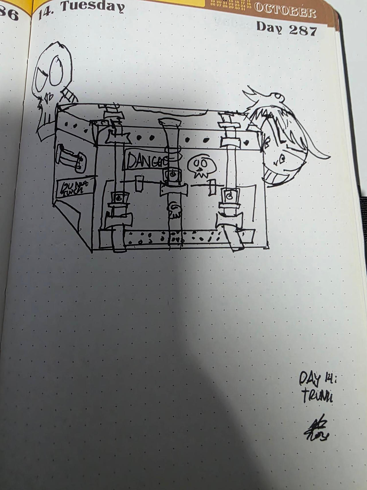Trunk Inkober Inktober 2025 Day 14: Trunk by EnochTrinity on DeviantArt