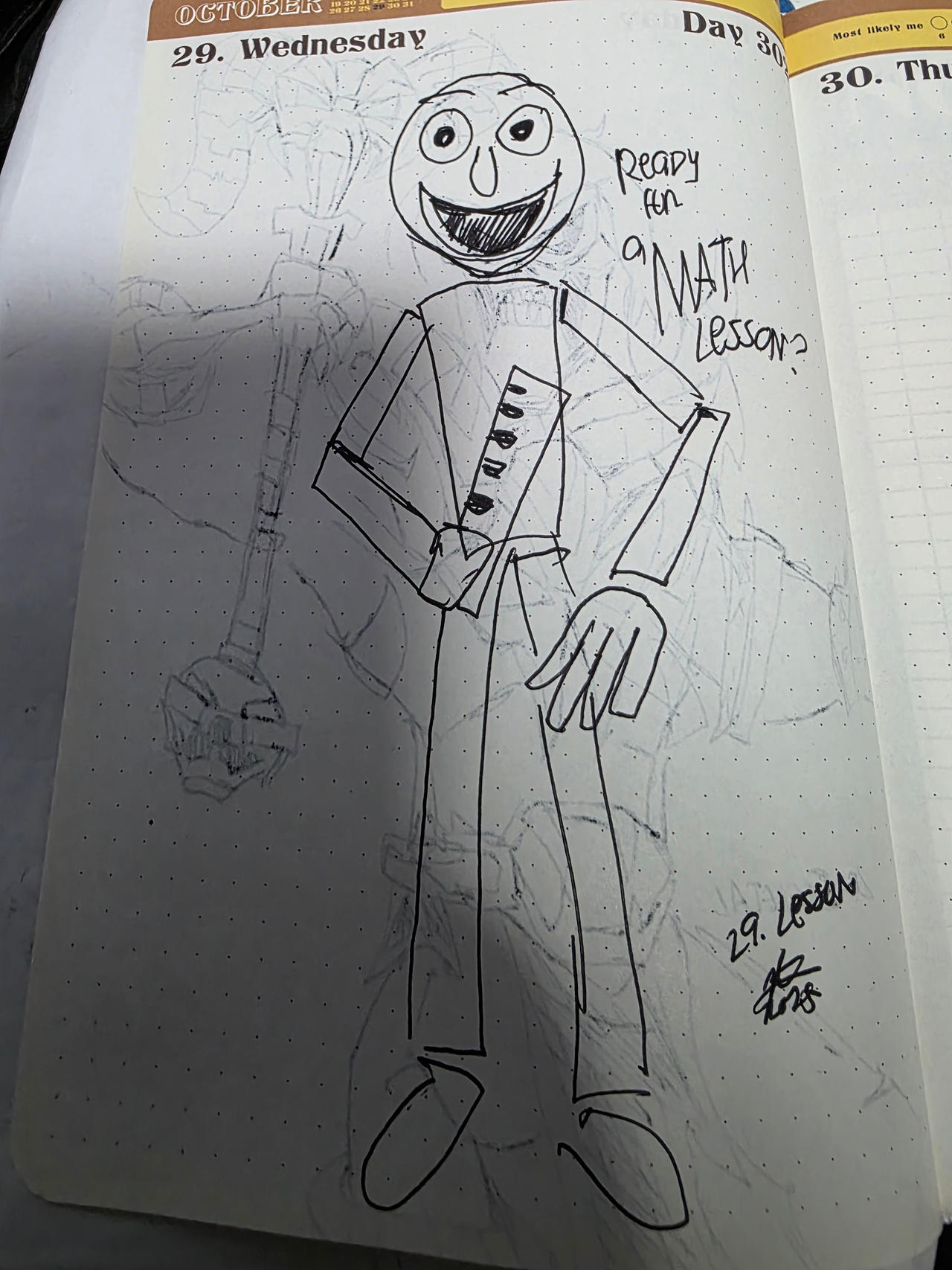 Lesson Inktober Inktober 2025 Day 29: Lesson by EnochTrinity on DeviantArt