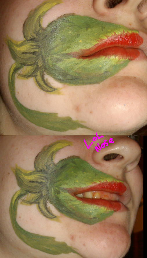 Audrey II face paints