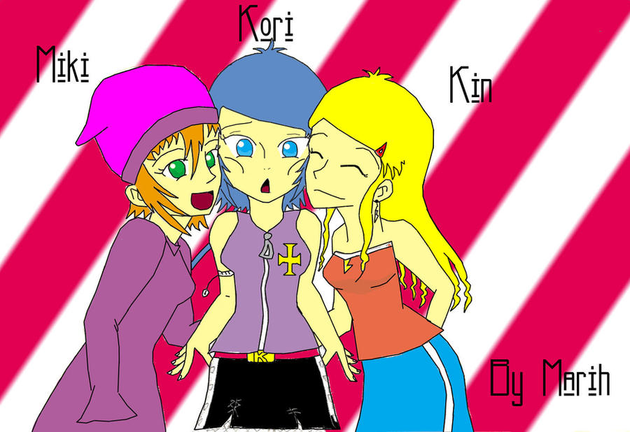 Kin Corey Fandom Miki, Kori and Kin by MarihMatsuya on DeviantArt