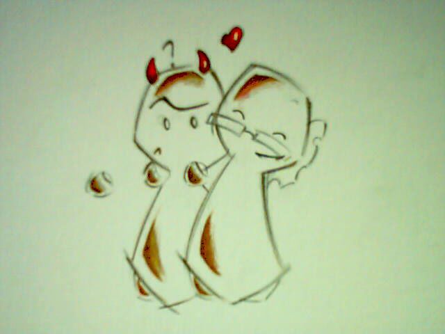 Devolution Hug devil hug by iheartchicken on DeviantArt