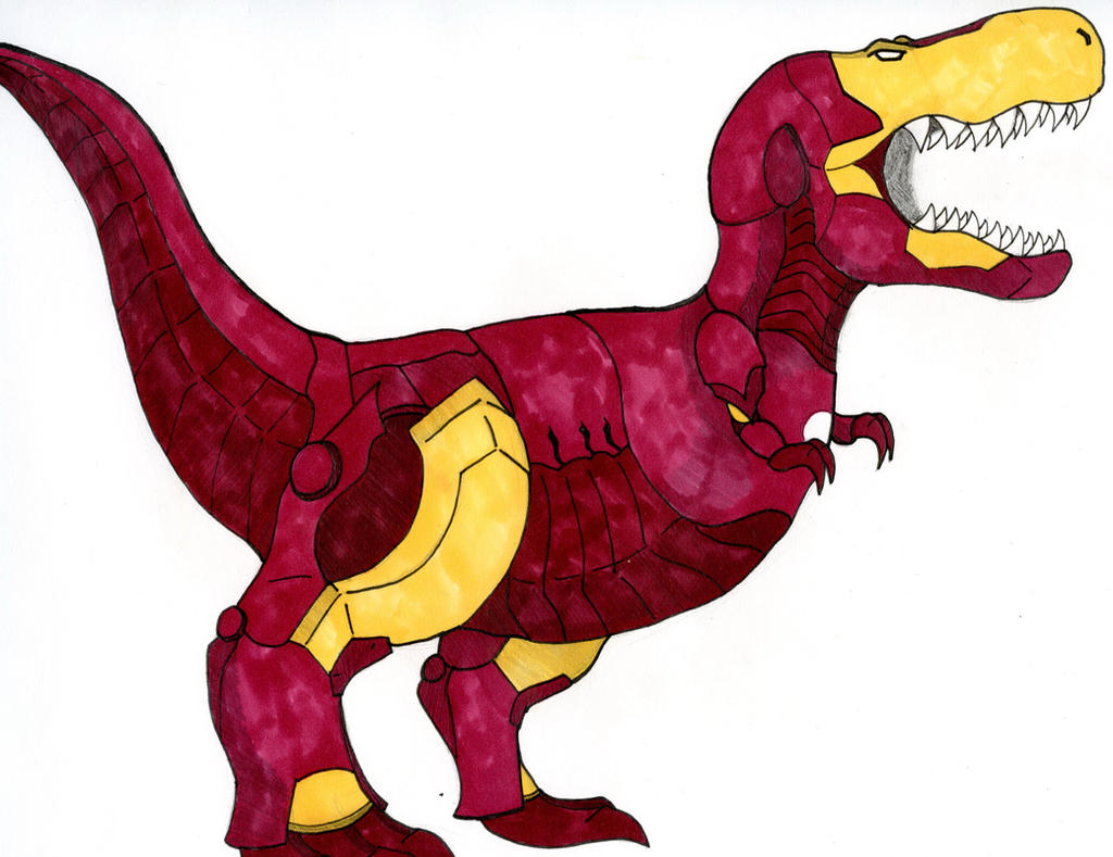 Iron Man-rex by Ford1114 on DeviantArt