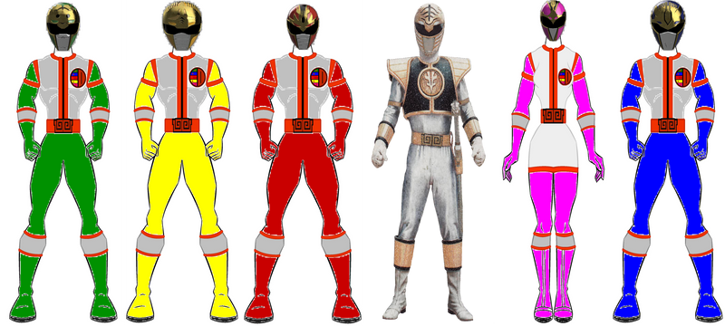 Metallic Armor Thunder Squadron Rangers