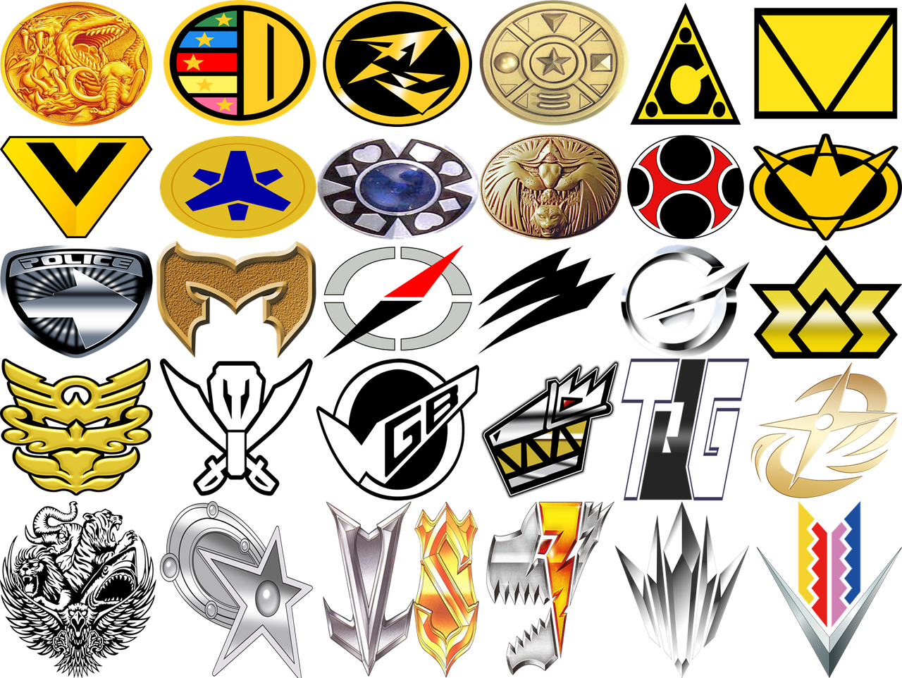 Power Rangers Symbols by UltraMaker on DeviantArt