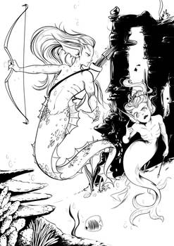 Merman and Mermaid