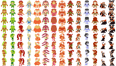 Hyrule Warriors 8-Bit Sprites