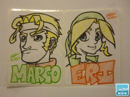 Marco and Eri - Fan Art Stickers