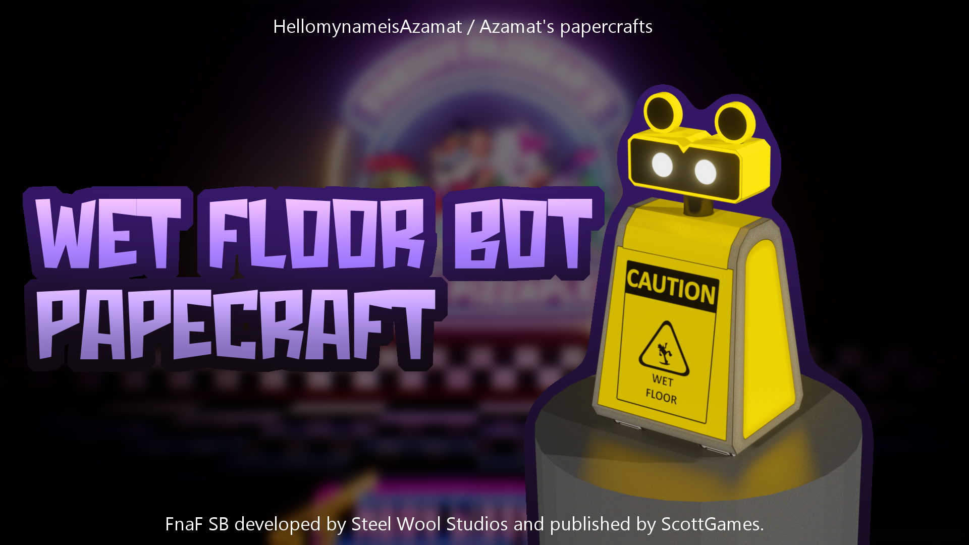 Papercraft fnaf security breach