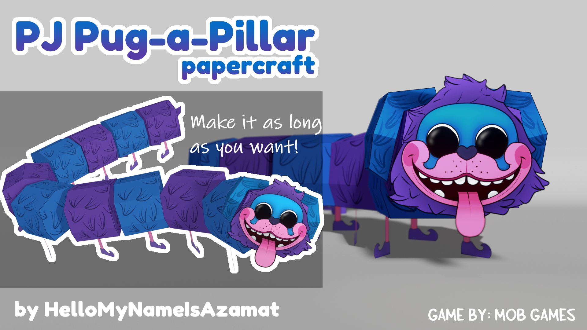 PJ Pug-a-Pillar papercraft by HellomynameisAzamat on DeviantArt