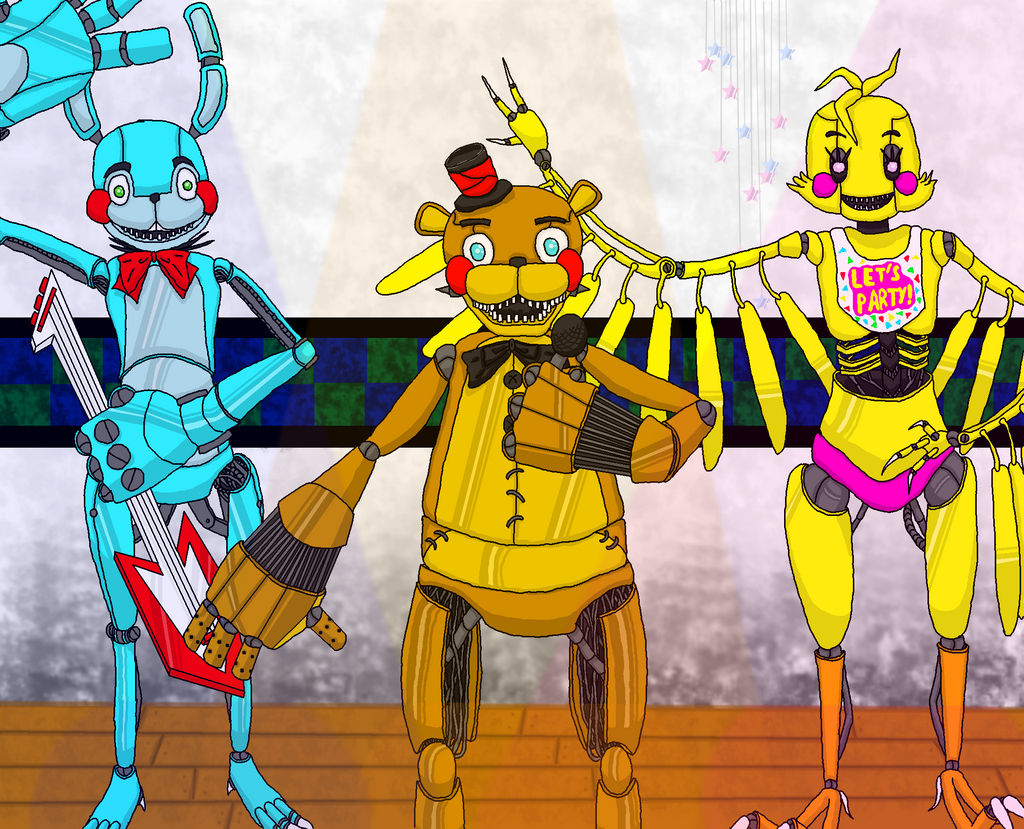 Drawkill Puppet Model FNAF - Drawkill toy models (colored) by Zalaine on DeviantArt