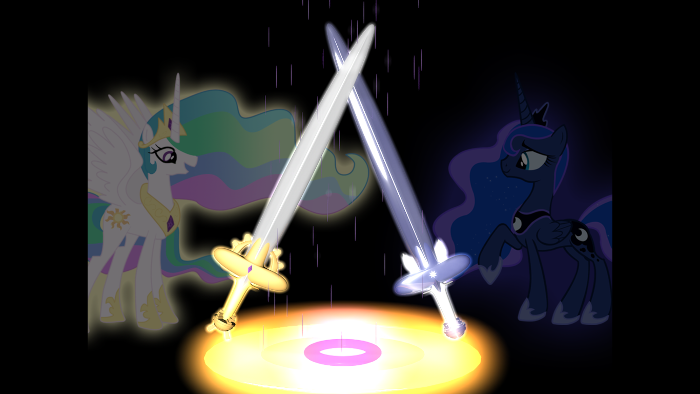 Special Luna sword Celestia sword