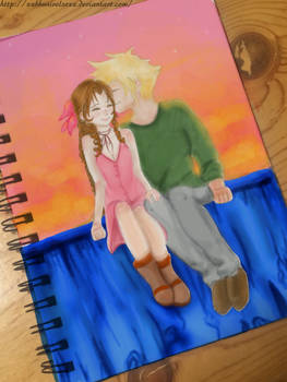 Cloud and Aerith