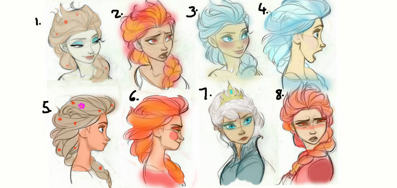 Elsa Colours by Tazhia on DeviantArt