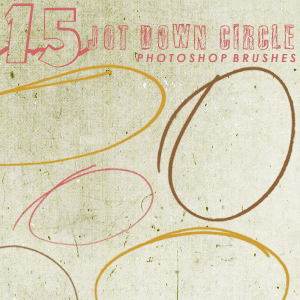 jot down circle brushes