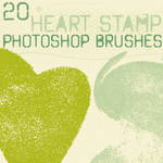 heart stamp brushes