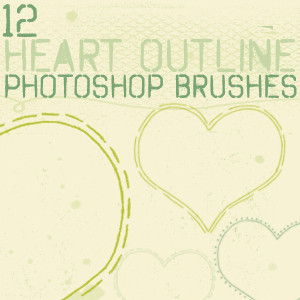 heart outline brushes by chokingonstatic on DeviantArt