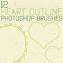 heart outline brushes