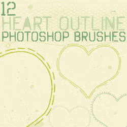 heart outline brushes