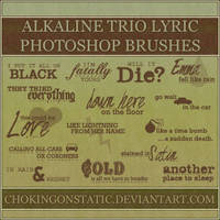 alkaline trio lyric brushes