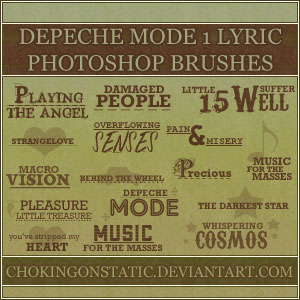 depeche mode lyric brushes 1 by chokingonstatic on DeviantArt