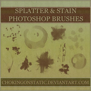 splatter-stain brushes by chokingonstatic on DeviantArt