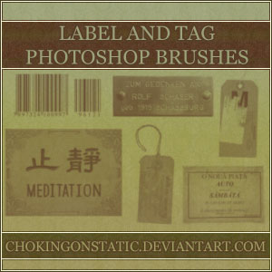 label and tag brushes by chokingonstatic on DeviantArt