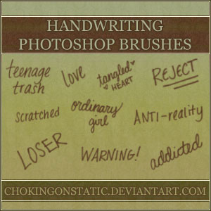 handwriting brushes by chokingonstatic on DeviantArt