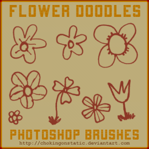 flower doodle brushes