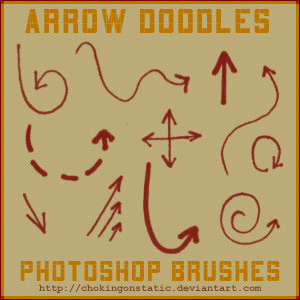 arrow doodle brushes
