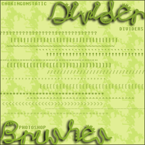 divider brushes by chokingonstatic on DeviantArt