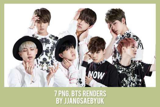 [RENDER] #13PACK BTS by jjangsaebyuk