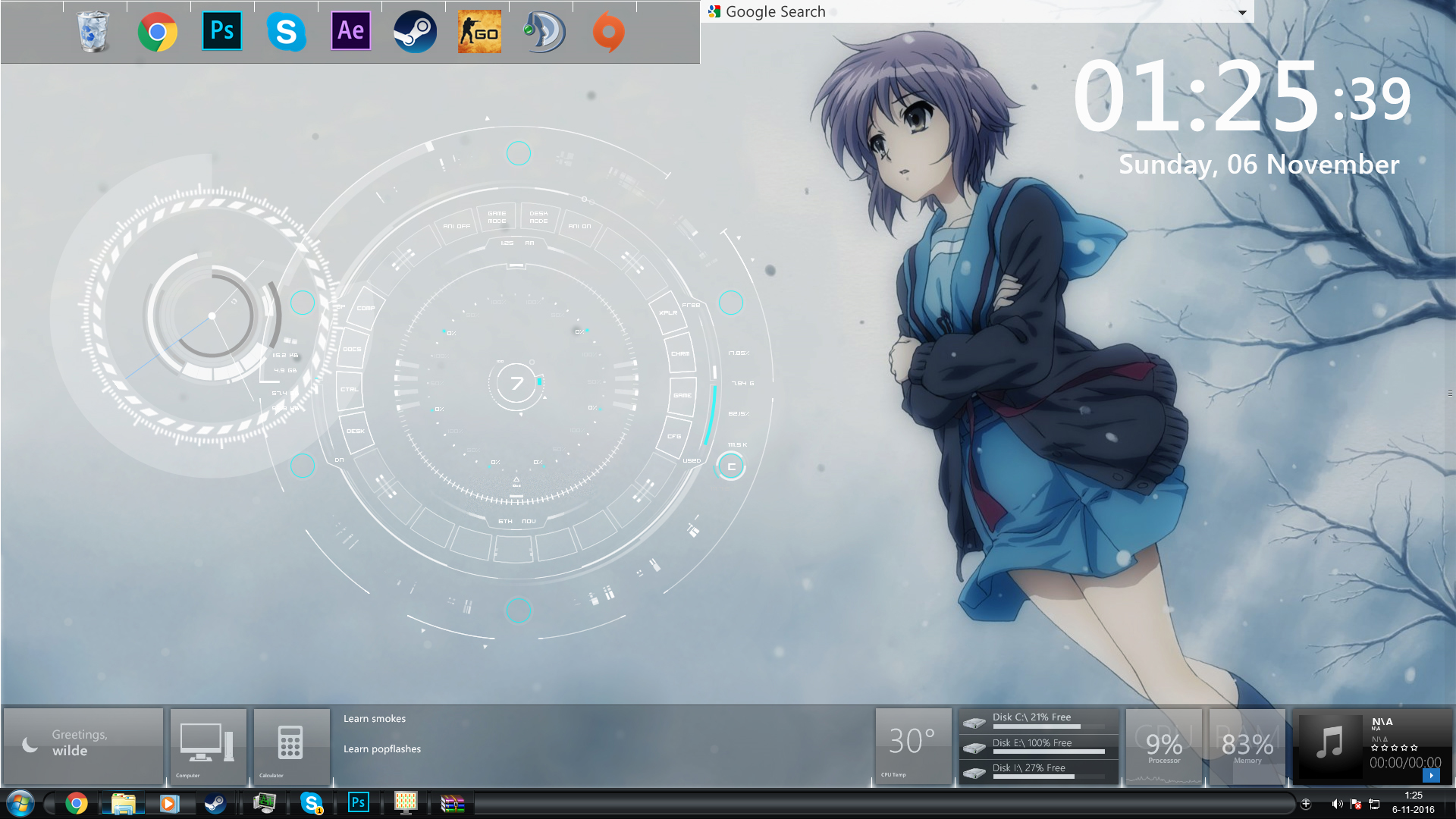 Anime Winter Rainmeter Wallpaper Wildwinter0 016 By Wildecs On Deviantart