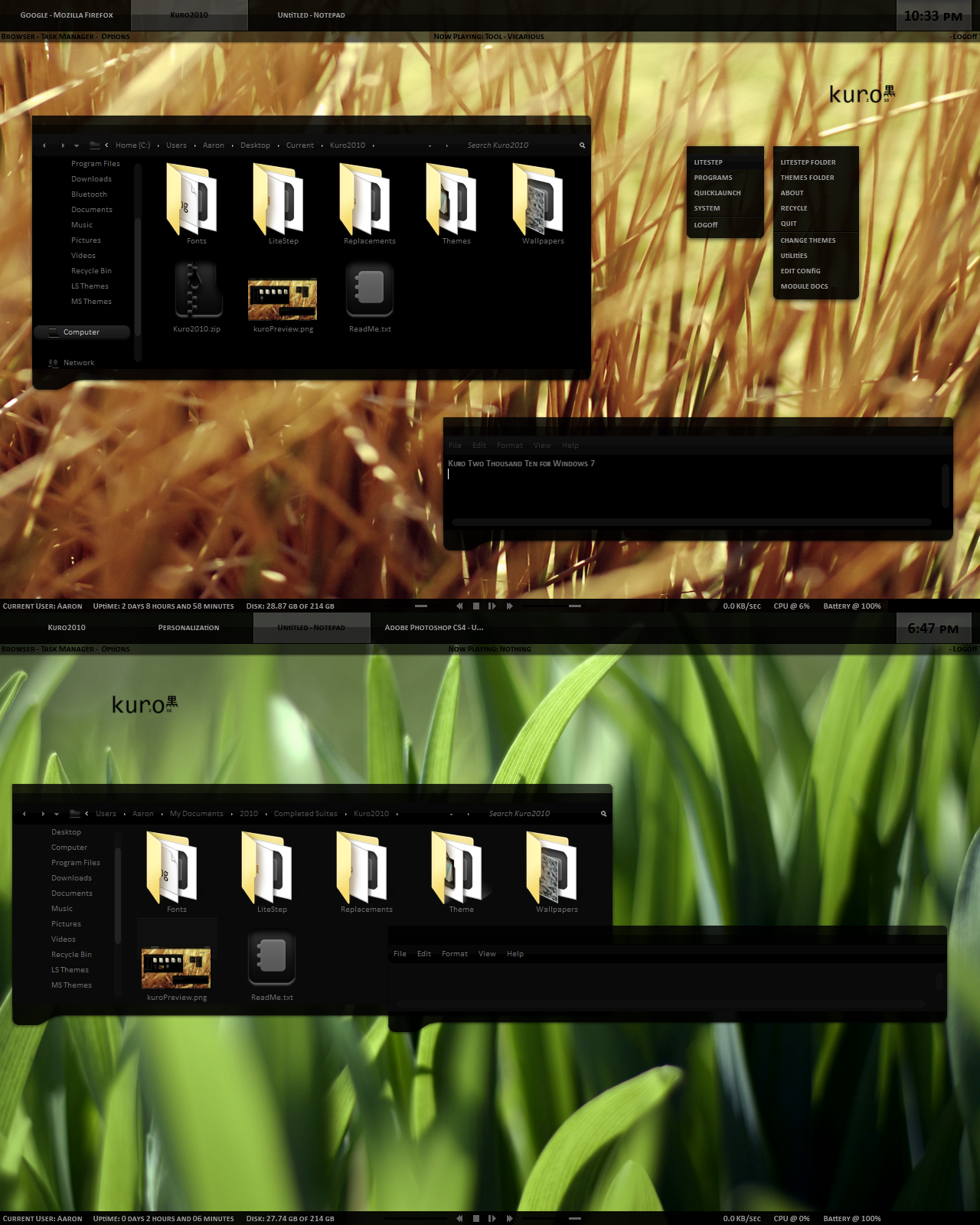 Kuro 2010 for Windows 7
