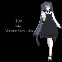 .:TDA Miku Victorian Goth Lolita:.