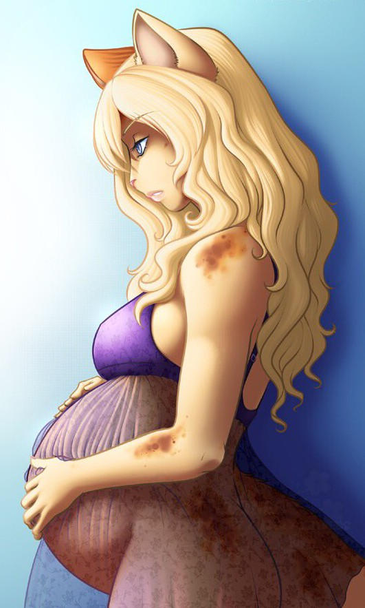 Беременная лиса рисунок