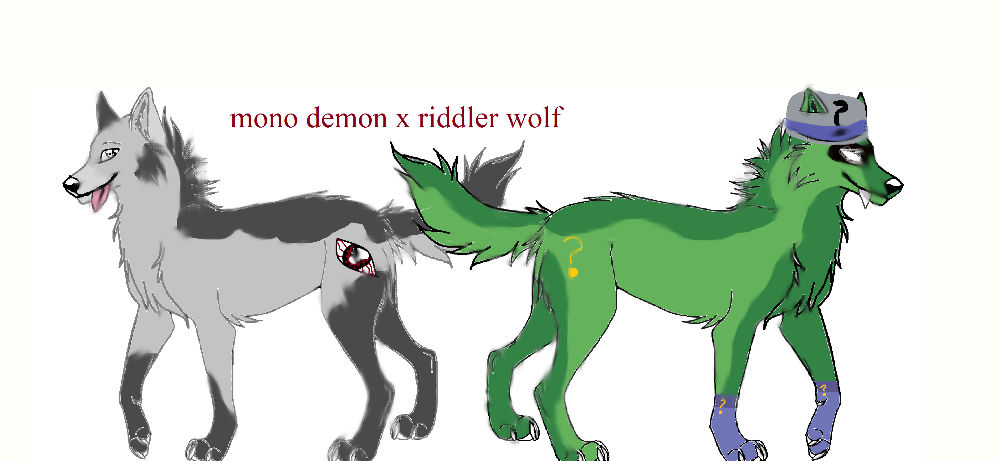 mono demon x riddler the wolf by laughingchloe on DeviantArt