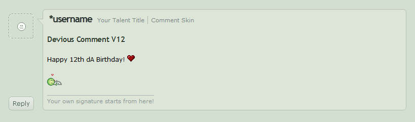 dA Comment Skin