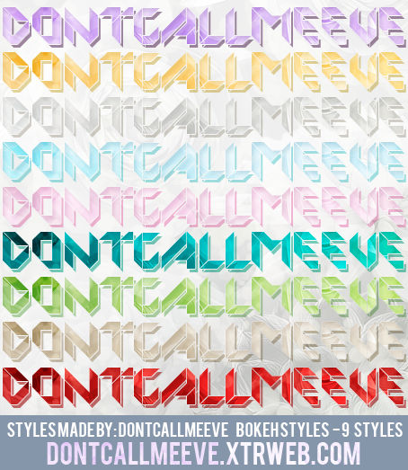 Bokeh Styles by DontCallMeEve on DeviantArt