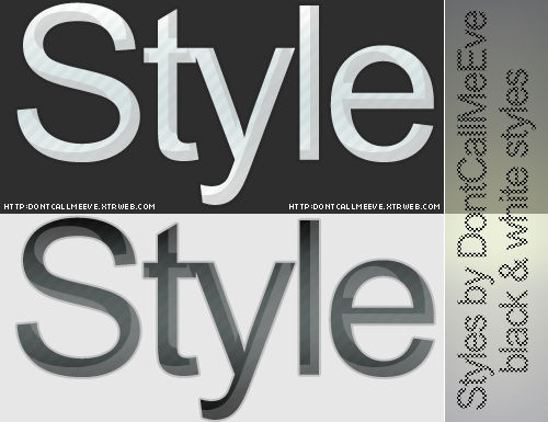 Black And White styles by DontCallMeEve on DeviantArt