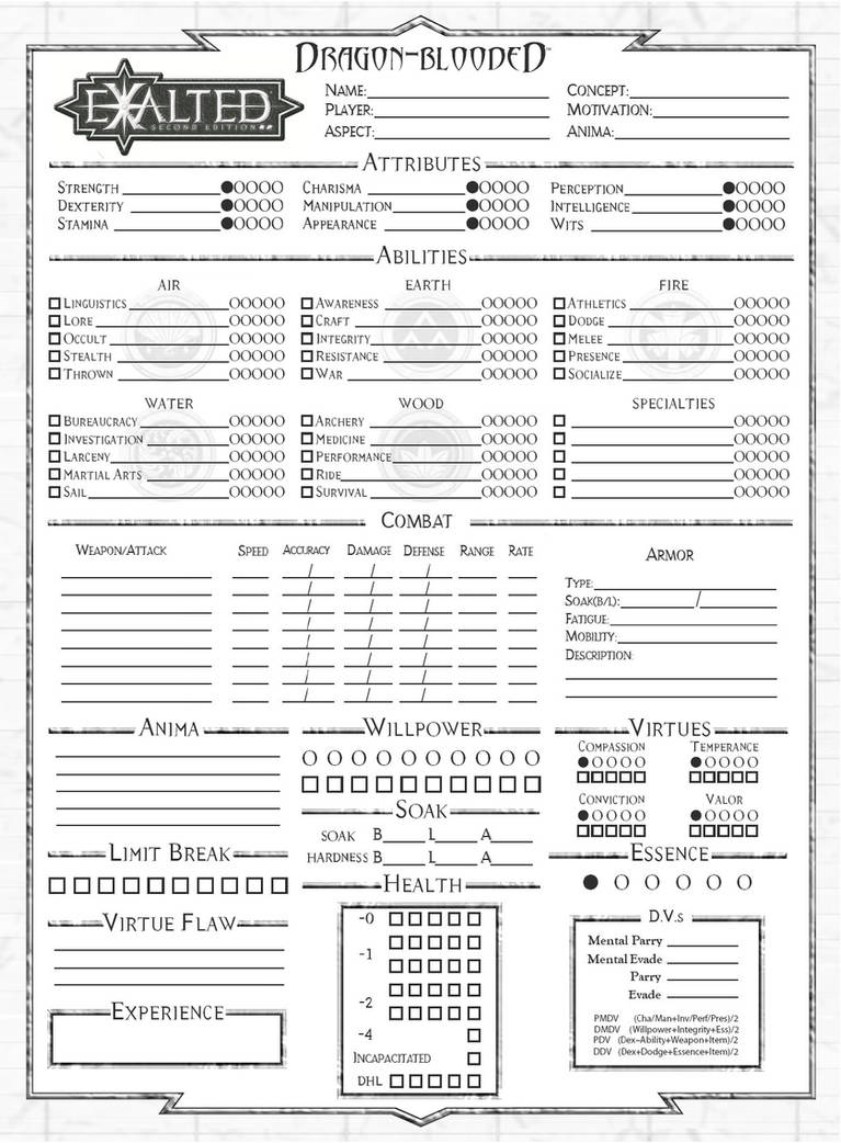 Dragon Blooded Character Sheet by phillipus85 on DeviantArt
