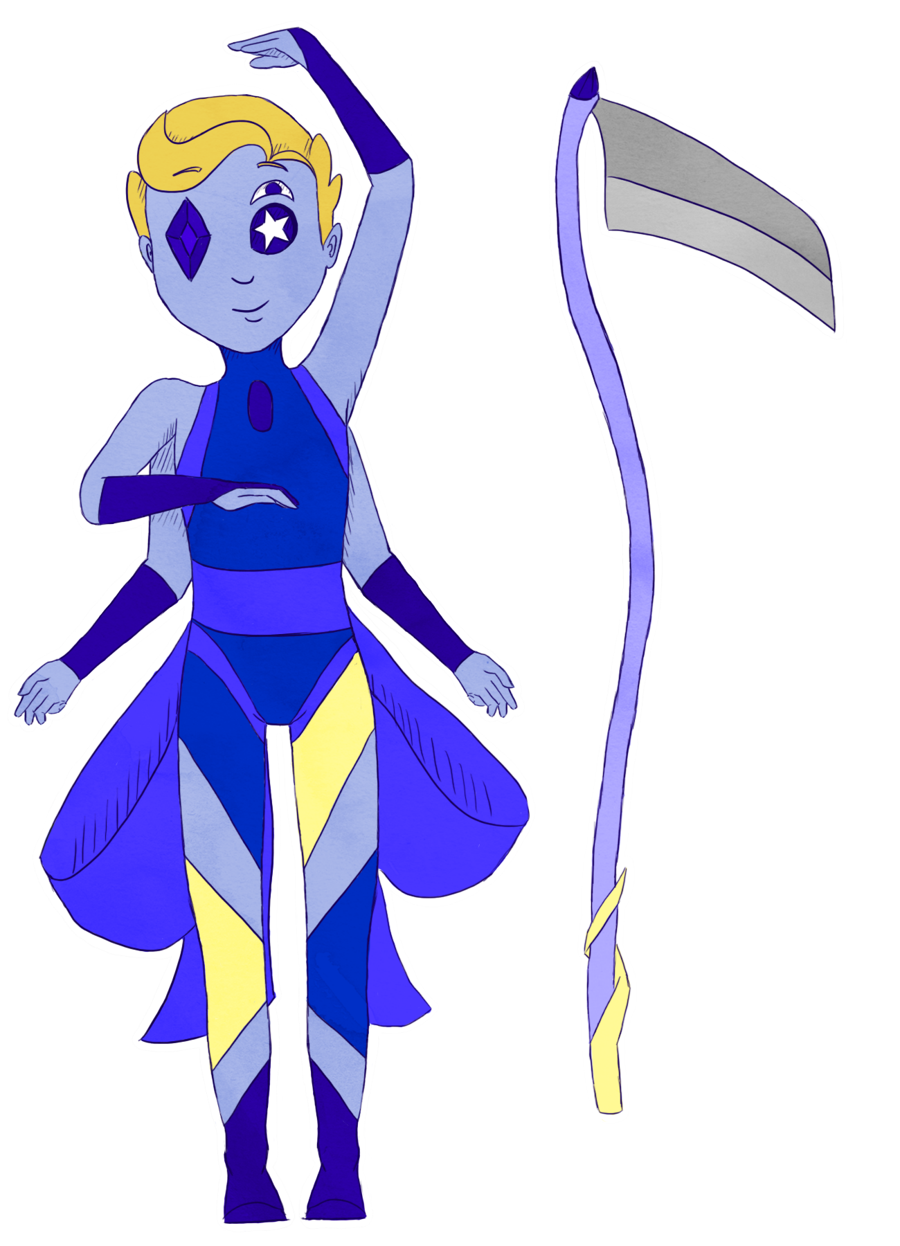 Benitoite by SilverTheCreator on DeviantArt